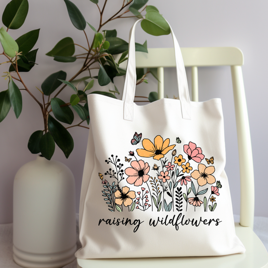 Raising Wildflowers Tote Bag