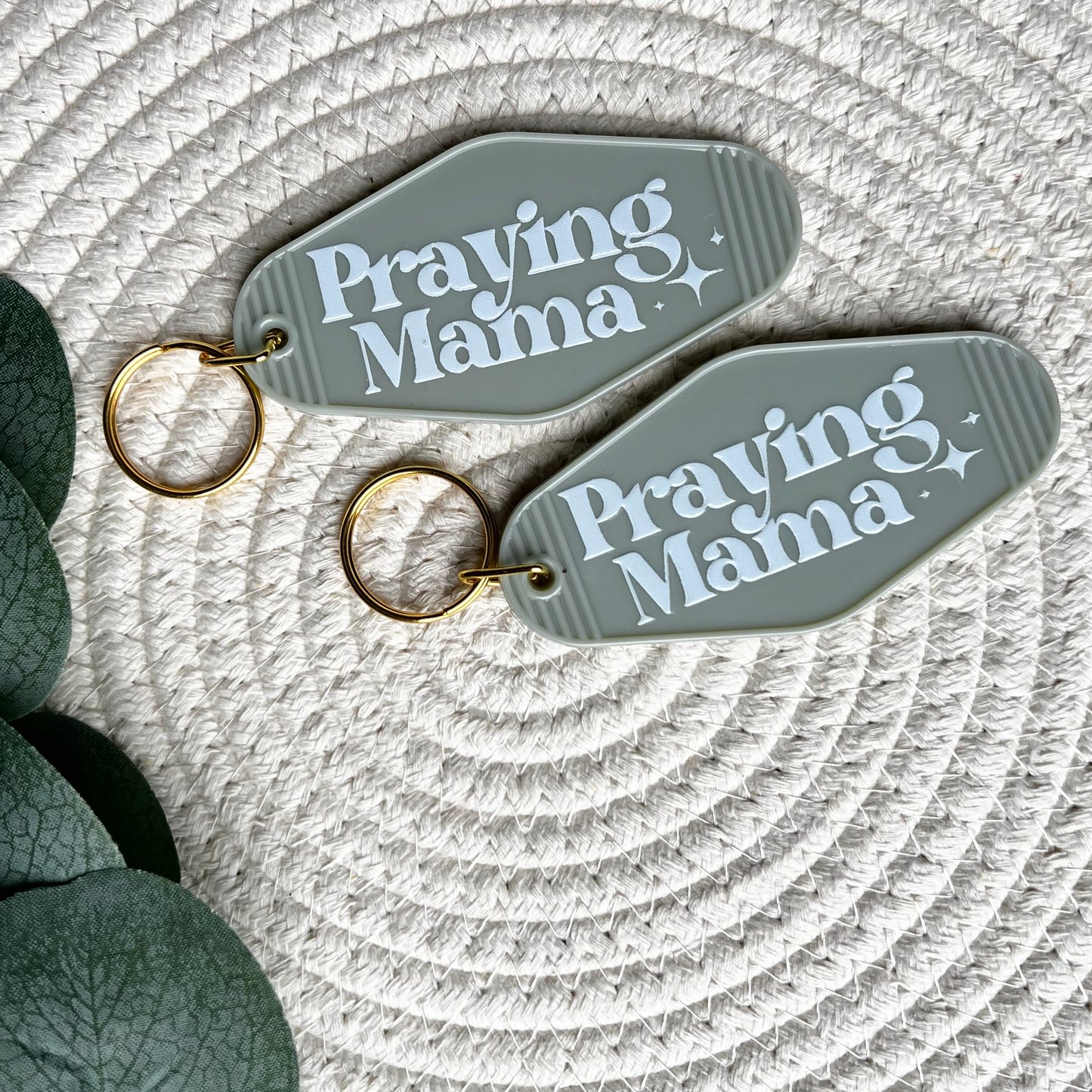 Praying Mama Motel Keychain